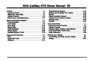 2010 Cadillac DTS Owners Manual page 1