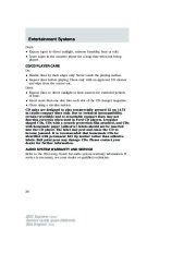 2003 Ford Explorer Owners Manual, 2003 page 30