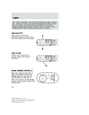 2003 Ford Explorer Owners Manual, 2003 page 38