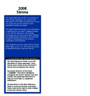 2008 Toyota Sienna Reference Owners Guide, 2008 page 2