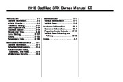 2010 Cadillac SRX Owners Manual, 2010 page 2