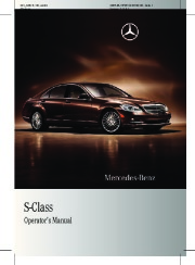 2010 Mercedes-Benz S450 4MATIC S550 S600 S63 AMG S65 AMG W221 Owners Manual page 1