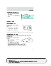 2005 Mazda Tribute Owners Manual, 2005 page 37