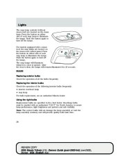 2005 Mazda Tribute Owners Manual, 2005 page 38