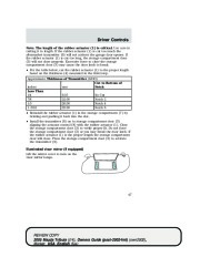 2005 Mazda Tribute Owners Manual, 2005 page 47