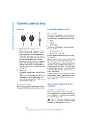 2005 BMW X3 2.5i 3.0i E83 Owners Manual, 2005 page 17