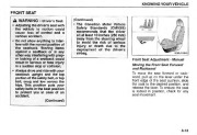 2005 Kia Sorento Owners Manual, 2005 page 20
