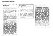 2005 Kia Sorento Owners Manual, 2005 page 33