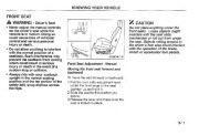2002 Kia Sedona Owners Manual, 2002 page 21