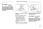 2002 Kia Sedona Owners Manual, 2002 page 43