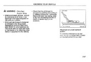 2002 Kia Sedona Owners Manual, 2002 page 47