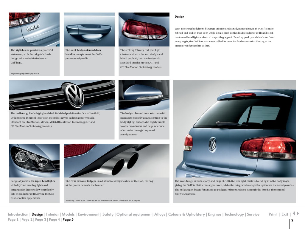 2010 Volkswagen Golf VW Catalog