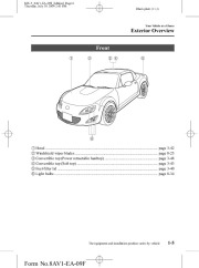 2010 Mazda MX 5 Miata Owners Manual, 2010 page 11