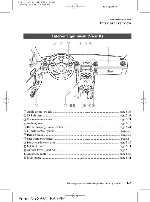 Service manual [Free Owners Manual For A 2010 Mazda Miata ...