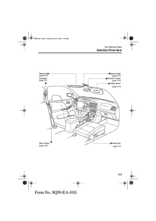 2002 Mazda 626 Owners Manual Download