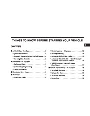 2006 Chrysler Sebring Sedan Owners Manual, 2006 page 7