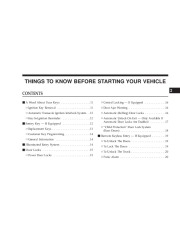 2004 Chrysler Sebring Sedan Owners Manual, 2004 page 9