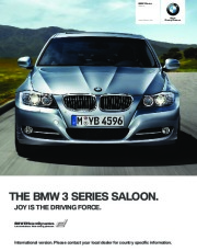 2011 BMW 3 Series 316i 318i 320i 325i 330i 335i E90 E91 E92 E93 XDrive Catalog, 2011 page 1