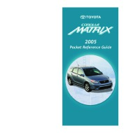 2005 Toyota Matrix Quick Reference Guide, 2005 page 1