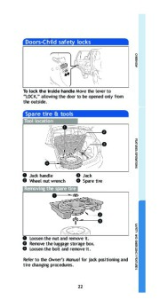 2005 Toyota Matrix Quick Reference Guide, 2005 page 14