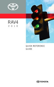 2010 Toyota RAV 4 Reference Owners Guide page 1