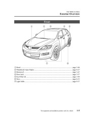 2009 Mazda CX 9 Owners Manual, 2009 page 11