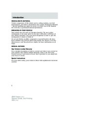 2009 Ford Fusion Owners Manual, 2009 page 6