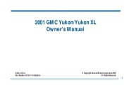 2001 GMC Yukon XL Owners Manual page 1