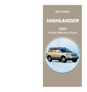 2005 Toyota Highlander Reference Owners Guide, 2005 page 1