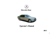 1995 Mercedes-Benz S600 W140 Owners Manual, 1995 page 1