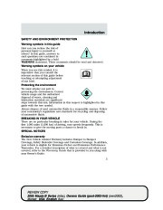 2005 Mazda B Series B 4000 Owners Manual, 2005 page 6