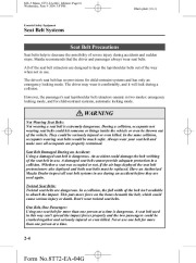 2005 Mazda MX 5 Miata Owners Manual, 2005 page 16