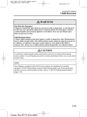 2005 Mazda MX 5 Miata Owners Manual, 2005 page 27