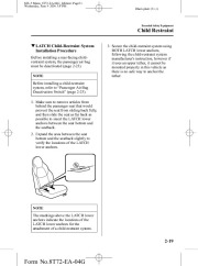 2005 Mazda MX 5 Miata Owners Manual, 2005 page 31