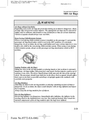 2005 Mazda MX 5 Miata Owners Manual, 2005 page 33
