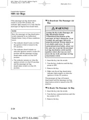 2005 Mazda MX 5 Miata Owners Manual, 2005 page 36
