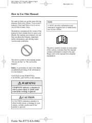 2005 Mazda MX 5 Miata Owners Manual, 2005 page 4