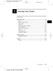 2005 Mazda MX 5 Miata Owners Manual, 2005 page 43
