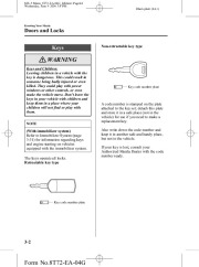 2005 Mazda MX 5 Miata Owners Manual, 2005 page 44