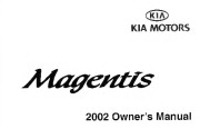 2002 Kia Magentis Owners Manual, 2002 page 1