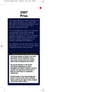 2007 Toyota Prius Reference Owners Guide, 2007 page 2
