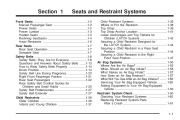2004 Cadillac SRX 3.6L 4.6L Owners Manual, 2004 page 7
