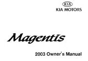 2003 Kia Magentis Owners Manual, 2003 page 1
