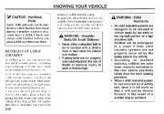 2003 Kia Magentis Owners Manual, 2003 page 38