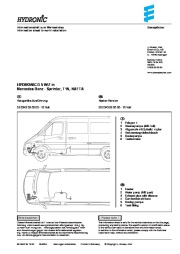 Mercedes-Benz Sprinter W901 W905 NCV3 Hydronic Work Installation Owners Manual page 1