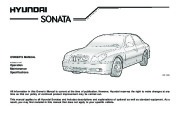 2004 Hyundai Sonata Owners Manual, 2004 page 4