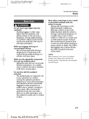 2008 Mazda CX 7 Owners Manual, 2008 page 21