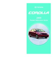 2005 Toyota Corolla Quick Reference Manual, 2005 page 1