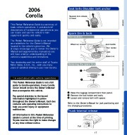 2006 Toyota Corolla Quick Reference Owners Guide, 2006 page 2