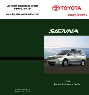 2006 Toyota Sienna Reference Owners Guide page 1